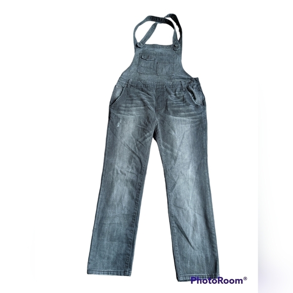 Free People Indigo Denim Overalls - Picture 3 of 11